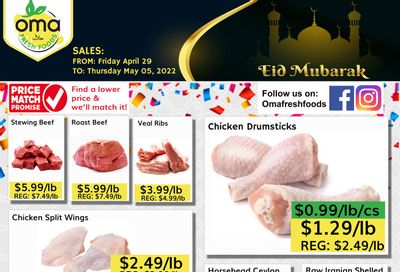Oma Fresh Foods Flyer April 29 to May 5