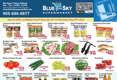 Blue Sky Supermarket (Pickering) Flyer April 29 to May 5