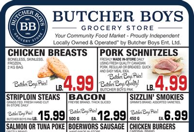 Butcher Boys Grocery Store Flyer April 29 to May 5