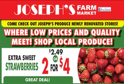 Joseph's Farm Market Flyer April 30 and May 1