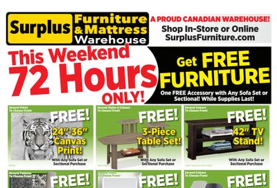 Surplus Furniture & Mattress Warehouse (Winnipeg) Flyer May 2 to 8