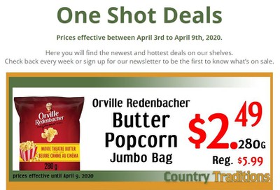 Country Traditions One-Shot Deals Flyer April 3 to 9