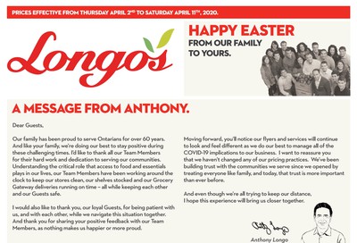 Longo's Flyer April 2 to 11