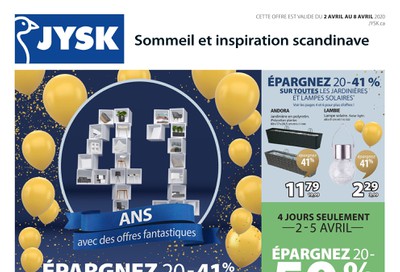 JYSK (QC) Flyer April 2 to 8