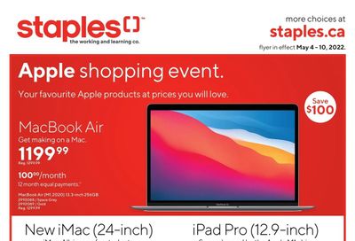 Staples Flyer May 4 to 10