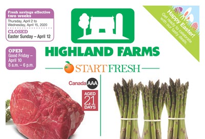 Highland Farms Flyer April 2 to 15