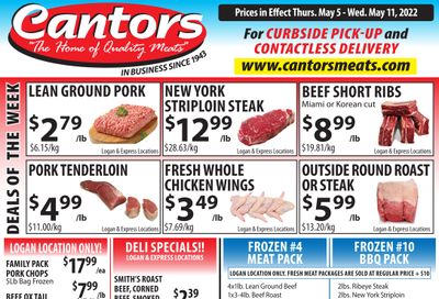 Cantor's Meats Flyer May 5 to 11