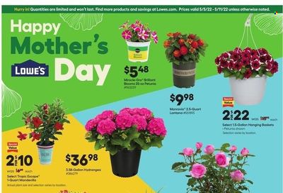 Lowe's Weekly Ad Flyer May 5 to May 12