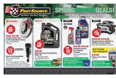 PartSource Flyer May 6 to 18