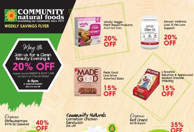 Community Natural Foods Flyer May 5 to 11