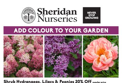 Sheridan Nurseries Flyer May 5 to June 8