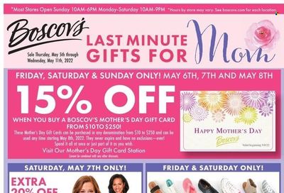 Boscov's (CT, DE, MD, NJ, NY, PA) Weekly Ad Flyer May 5 to May 12