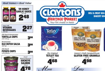 Claytons Heritage Market Flyer May 6 to 12