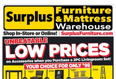 Surplus Furniture & Mattress Warehouse (Sydney) Flyer May 9 to 29