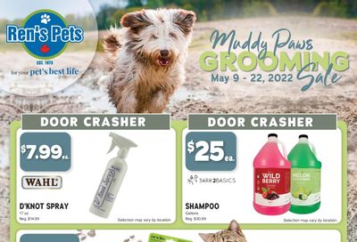 Ren's Pets Depot Muddy Paws Grooming Sale Flyer May 9 to 22
