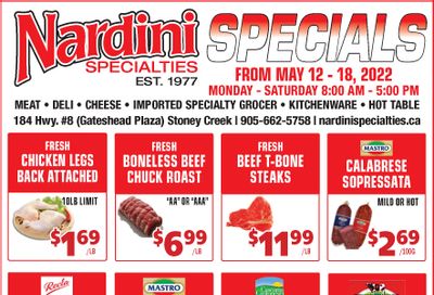 Nardini Specialties Flyer May 12 to 18