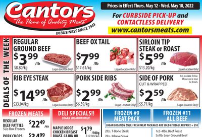 Cantor's Meats Flyer May 12 to 18