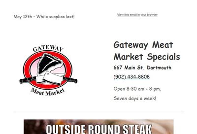 Gateway Meat Market Flyer May 12 to 18
