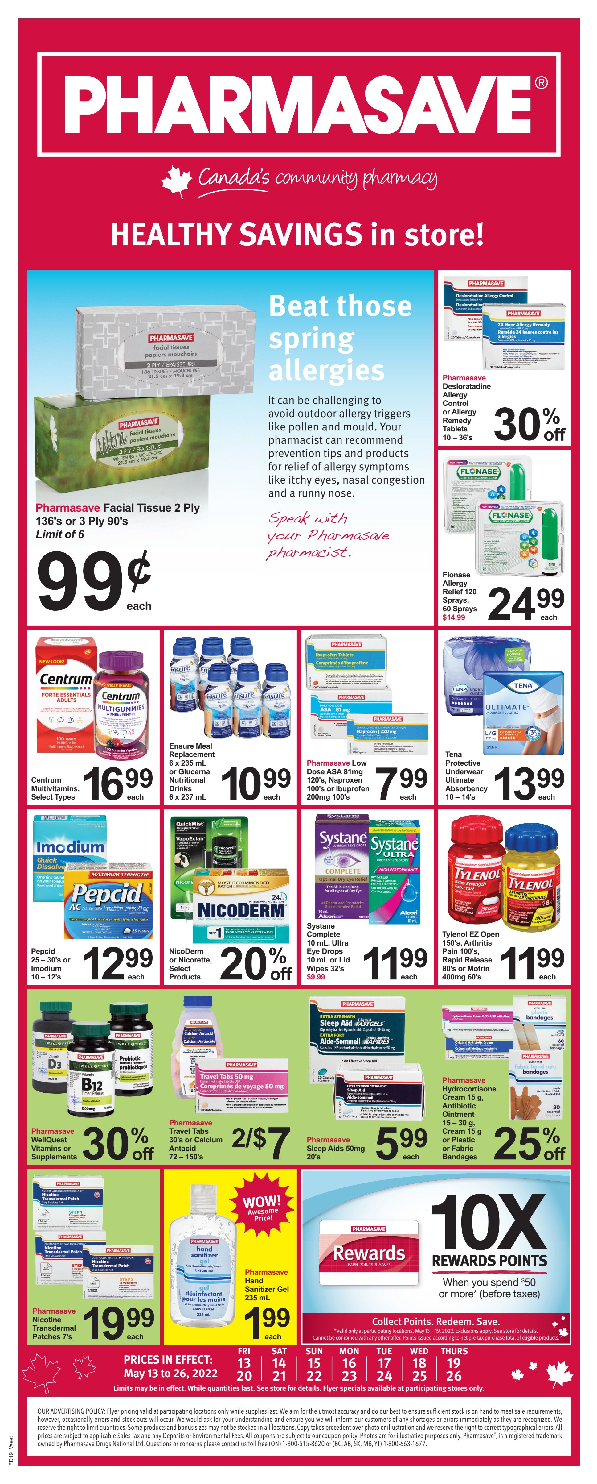 Pharmasave (West) Flyer May 13 to 26