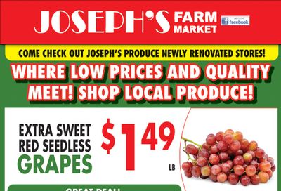 Joseph's Farm Market Flyer May 12 to 14