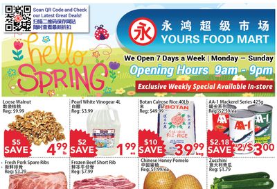 Yours Food Mart Flyer May 13 to 19