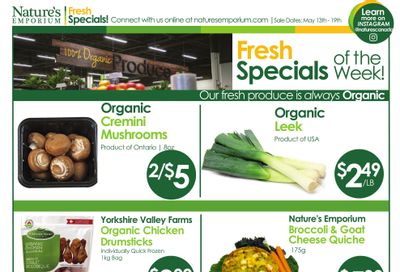 Nature's Emporium Weekly Flyer May 13 to 19