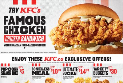 KFC Canada Coupon (Ontario) Valid until June 26
