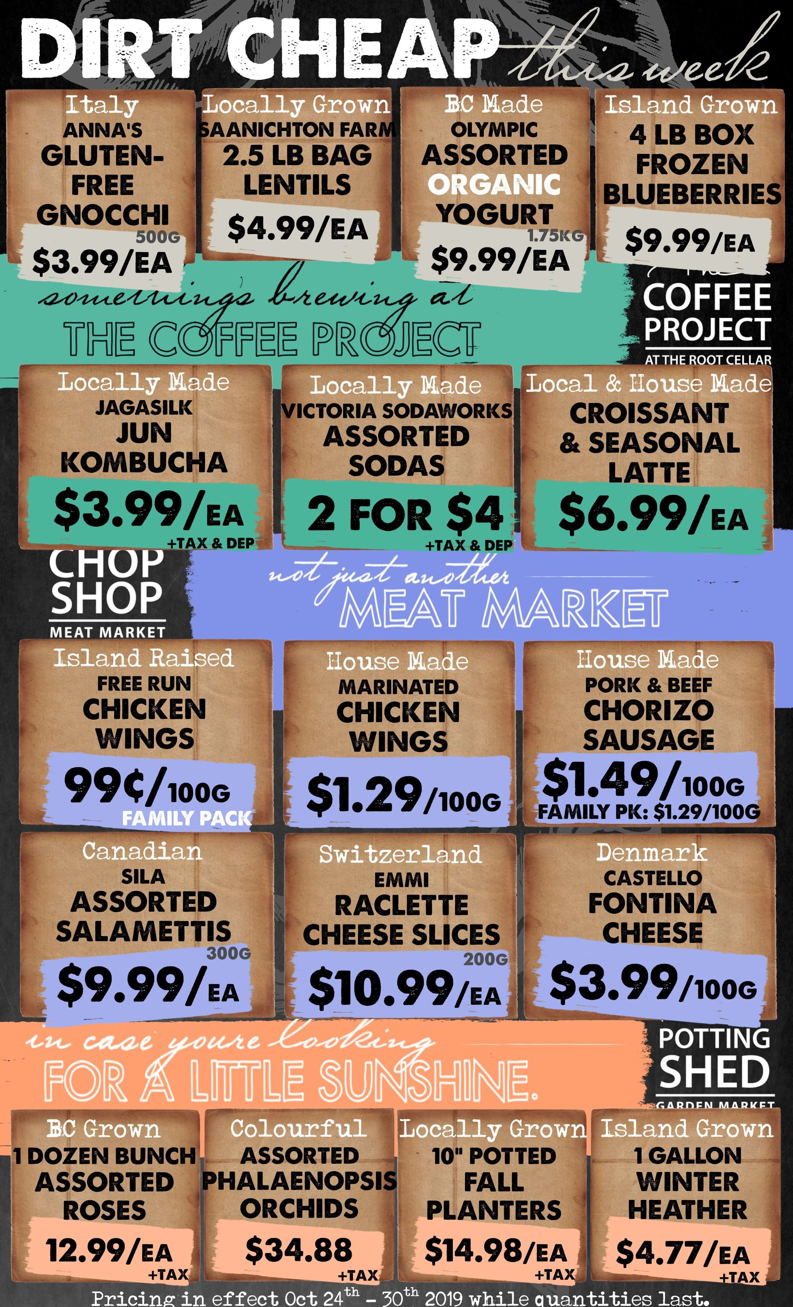 The Root Cellar Flyer October 24 to 30