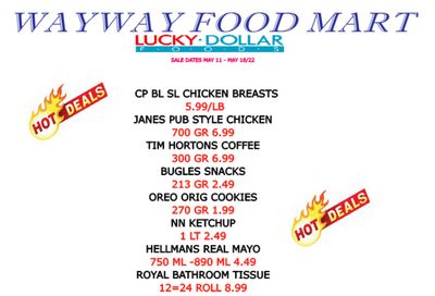 WayWay Food Mart Flyer May 11 to 18