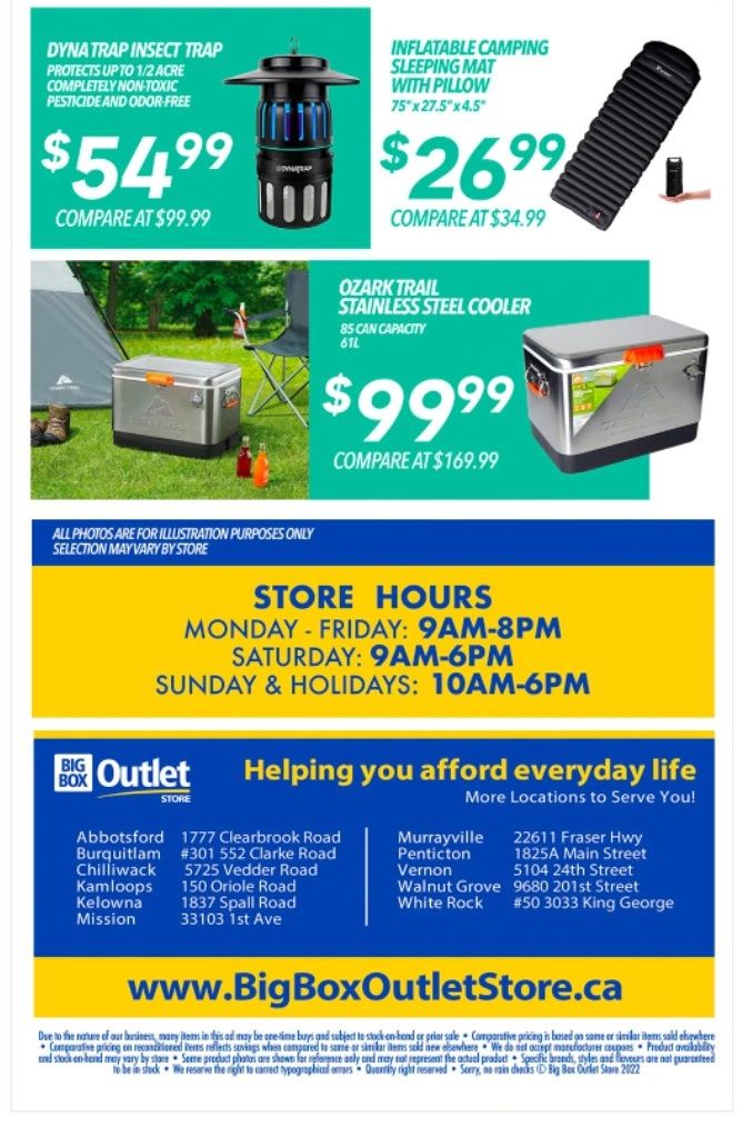 Big Box Outlet Store Flyer May 18 to 24