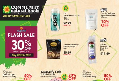 Community Natural Foods Flyer May 19 to 25
