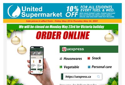 United Supermarket Flyer May 20 to 26