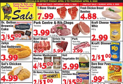 Sal's Grocery Flyer April 3 to 9
