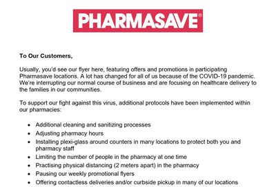 Pharmasave Flyer April 3 to 30