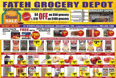 Fateh Grocery Depot Flyer October 24 to 30