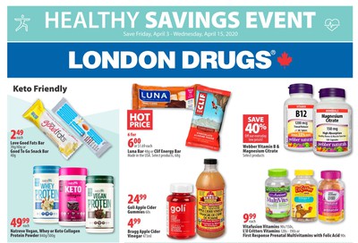 London Drugs Healthy Savings Event Flyer April 3 to 15
