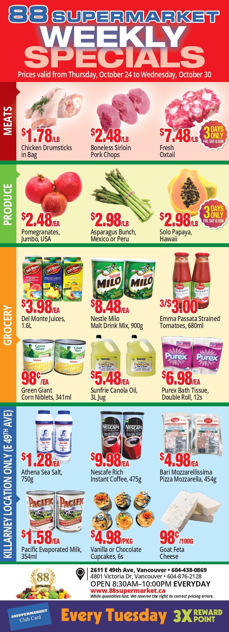 88 Supermarket Flyer October 24 to 30