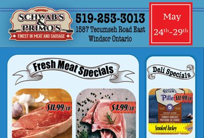 Schwab's & Primo's Flyer May 24 to 29