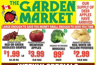 The Garden Market Flyer October 25 to 31