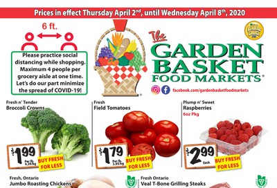 The Garden Basket Flyer April 2 to 8