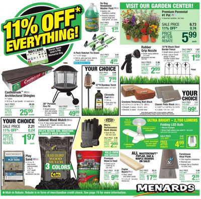 Menards Weekly Ad Flyer May 25 to June 1