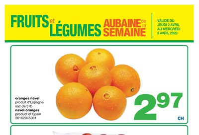 Wholesale Club (QC) Produce Deal of the Week Flyer April 2 to 8