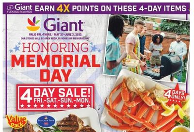 Giant Food (DE, MD, VA) Weekly Ad Flyer May 26 to June 2