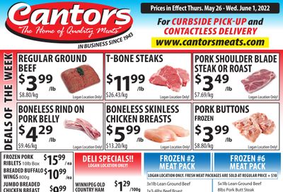 Cantor's Meats Flyer May 26 to June 1