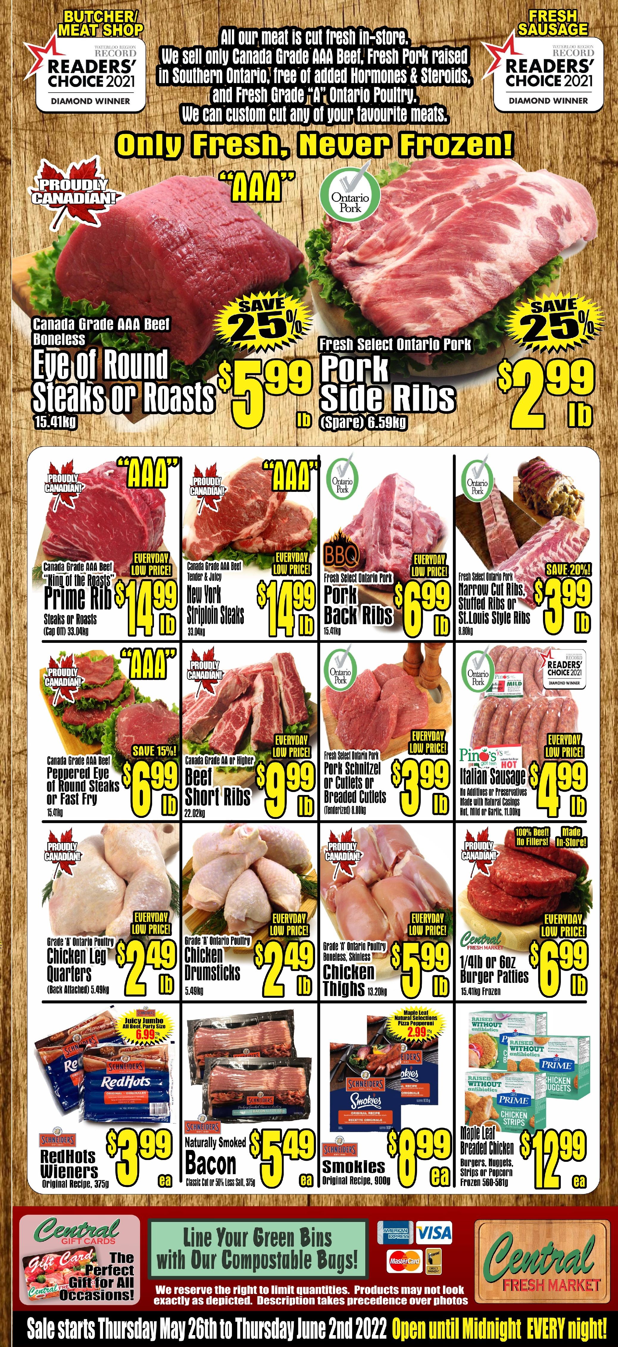 Central Fresh Market Flyer May 26 to June 2