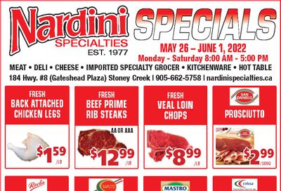 Nardini Specialties Flyer May 26 to June 1