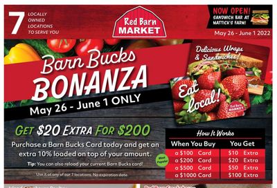 Red Barn Market Flyer May 26 to June 1