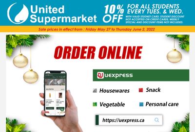 United Supermarket Flyer May 27 to June 2