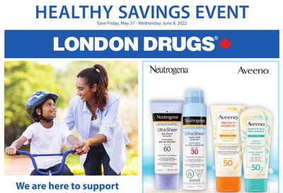 London Drugs Healthy Savings Event Flyer May 26 to June 8