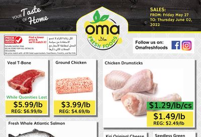 Oma Fresh Foods Flyer May 27 to June 2